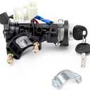 81910-B2100 Ignition Lock Switch Assembly with Keys Compatible with Kia Soul Soul EV 2014-2019, Ignition Lock Cylinder with Housing Replace# 81910B2100, 81450-34190, 81905-B2110