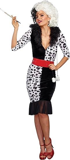 Dreamgirl Adult Dalmatian Costume for Women, Dalmatian Diva Halloween Costume, L