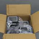 tewei 4 Pack Outdoor Wall Lights, Modern Exterior Light Fixture Wall Mount Black Outdoor Lights for House Waterproof Aluminum Up and Down Porch Lights Outdoor Wall for Porch Patio Garage, 2-Layer