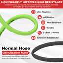 Pressure Washer Hose 50 FT 1/4, 4000 PSI Kink Resistant High Pressure Replacement Hose M22 14mm Thread, Flexible Extension Hose with 3/8 Quick Connect Adapters for Power Washing