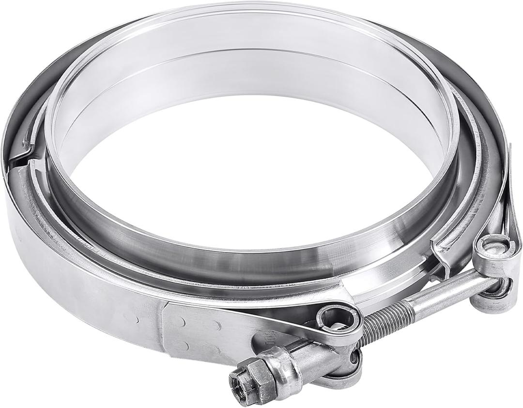 EVIL ENERGY 5.0 Inch V Band Clamp with Flange Male Female 304 Stainless Steel 1PC
