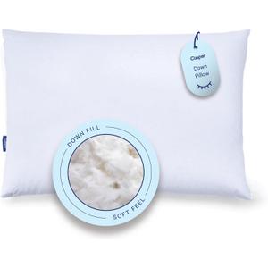 Casper Sleep Down Pillow for Sleeping, King, White
