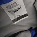 Speedo Women's Swimsuit One Piece Racerback Cut Out (10, Jacquard Sevres Blue)