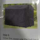 Outdoor Dog Kennel Cover 8'Dx4'Wx6'H Full Coverage Windproof Anti-UV.with Transparent PVC Window and Breathable Mesh.Waterproof Dog Kennel Cover for Multiple Brands of Dog Kennels,Cover Only.(Black)