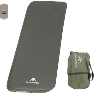 Self Inflating Sleeping Pad with Foam and Electric Pump，Innovative Y-Shaped Telescopic Structure，4.3" Thick Ultraportable Camping Mattress，Outdoor Compact Air Mat for Tent Car（4.2*79*28 inch）