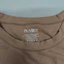 PUMIEY Women's Crew Neck Short Sleeve Tops Double Lined Slim Fit T Shirts Basic Tee Smoke Cloud Pro Collection, Small