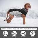 FUAMEY Dog Coat for Small Dogs,Waterproof Dog Winter Jacket with Harness Built in Puppy Cold Weather Coats Reflective Pet Vest with Zipper Warm Fleece Dogs Snowsuit Windproof Black S