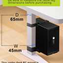No-Drill Under Desk PC Mount, Adjustable CPU Holder for Standing Desk, Compatible Only with 65mm 45mm Desk Legs, Supports up to 50 lbs, Includes Non-Slip Pads