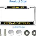 Vietnam Veteran Gift License Plate Frame Chrome US Army Veteran Fade-Resistant License Plate Frame (FPjunshiwaiwei302)