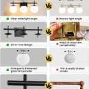 AIJIASI Black Bathroom Vanity Light, 3-Light Bathroom Lighting Fixtures Over Mirror with Milky White Globe Glass Shade, Mid Century Modern Vanity Lights Fixture Over Mirror 22.4 Inch