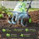 WORKPRO Corded Electric Garden Tiller & Cultivator, 16" Tilling Width & 8.7" Depth, 12.5A Corded Rototiller, 6 Steel Tines, 4-Position Adjustable Wheels, for Garden, Lawn & Flower Beds