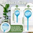 Bvrbaory 10 Pcs Watering Cans,Plant Watering Globes,Plastic Self-Watering Bulb for Indoor Outdoor Potted Flower,Blue
