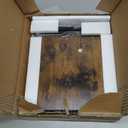 Retro Office Trash Can, Iron and Wood Combination Bedroom Garbage Can, Rectangular Design Wastebasket with Handle, Industrial Style Trash Can for Home Office, 4.5 Gallon (Patent Pending) (Large 1PC)