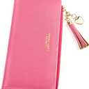 Valentoria Womens Wallet Cute Elegant Long Slim Card Holder Case Minimalist Coin Purse Thin Tassels Zip Clutch Wallets for Girls Ladies | Cute, Elegant, Long, Slim, Case, Minimalist