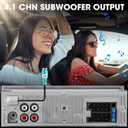 Retro Car Radio Receiver with Bluetooth: Single Din Vintage Stereo for Classic Vehicles - AM FM USB AUX Preset EQ Subwoofer Output