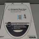 KOHLER Stonewood Quiet-Close, Elongated Toilet Seat Soft Close, Durable Wood, Easy Installation, Universal Fit, Home Essentials, White Finish, K-20466-0