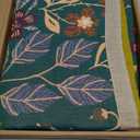 Beige Boho Throw Blanket, 100% Cotton Blankets for Couch Bed, 60"x80"Cotton Quilt Travel Muslin Blankets Farmhouse Home Decor Soft Lightweight Picnic Blanket for Summer (B-white Flower)