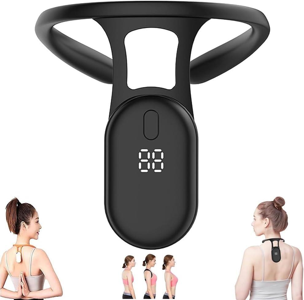 Smart Posture Corrector for Women, Smart Back Support, Smart Corrector for Hunchback, Back Posture Monitoring Improving The Hunchback Posture Corrector Vibrating, Universal for Men and Women(Black)