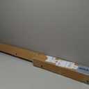 Ivilon Drapery Treatment Window Curtain Rod - Square Design 1 1/8 Rod. 72 to 144 Inch. Black