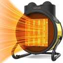 Outdoor Heaters for Patio, Outdoor Heater with Overheat Protection, 3S Fast Heating Portable 1500W Electric Garage Heater, Portable Patio Heaters for Space, Greenhouse