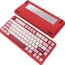 MK INKY75 Mechanical Keyboard with Full Aluminum Wireless Mechanical Gaming Keyboard, 75% Layout Mechanical KeyBoard BT/2.4G/USB-C,Hot Swappable, Creamy Sounding, RGB/PP/4000mAh(Very Raspberry)