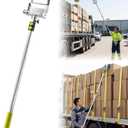2-in-1 Strap Thrower Head With Extension Pole & V-Shaped Edge Protector
Adjustable 43"-96.5", for Flatbed Trailer & Truck