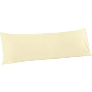 FLXXIE Body Pillow Cover - Super Soft Microfiber 20x54 Body Pillow Case - Envelope Closure, Wrinkle, Stain Resistant 20x54 Long Pillowcase, Ivory