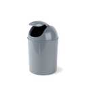 Umbra 1.25 Gallon Mini Waste Can with Removable Swing-Top Lid - Small Garbage Bin for Kitchen, Bathroom, Bedroom, Office - Compact Trash Can Fit Under Tables & Counters - Steel Blue