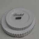 PLASTICPRO 32 Piece Combo Plastic Dinner Plates Disposable Plastic Fancy Heavy Duty Party Dishes 7 inch and 10 inch, White Beaded
