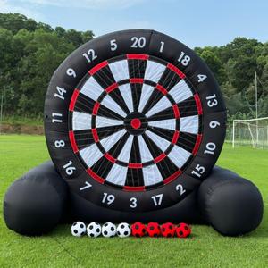 Giant Outdoor Inflatable Soccer Darts Board with 8pcs Soccer Ball&350W Blower&Support Frame for Kick Dartboard Sport Game(10ft Tall, Black) Giant Outdoor Inflatable Soccer Darts Board with 8pcs Soccer Ball&350W Blower&Support Frame for Kick Dartboard Sport Game(10ft Tall, Black)