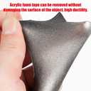 Double Sided Tape Heavy Duty, Waterproof Mounting Foam Tape, 36.5ft Length, 0.4in Width, High Temperature Resistant Adhesive Tape for Car, LED Strip Light, Office Decor, Uses 3M VHB 5952 Raw Material