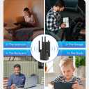 WiFi Extender Signal Booster, Dual Band 2.4/5.8G WiFi Extender 1200Mbps, 12880 Sq Ft Coverage, 105 Devices & 1-Tap Setup for Home Use