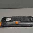 Firbon A4 Paper Cutter 12 Inch Titanium Paper Trimmer Scrapbooking Tool with Automatic Security Safeguard and Side Ruler for Craft Paper, Coupon, Label and Cardstock (Black)