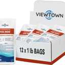 12LBs Pool Shock 68% Calcium Hypochlorite-Chlorine Granular Sanitizer-Kills Bacteria, Algae & Microorganisms-for Inground Pools, Above Ground Pools, Hot Tubs & Spas-1 lb Bag (12-Pack)