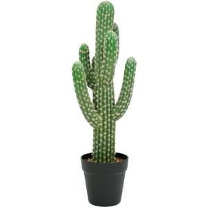 22” Artificial Cactus Plants Outdoor Tall Fake Cacti Plant Tropical Tree Indoor - Realistic Faux Floor Plant for Home Living Room Office Hotel Patio Balcony or Garden Desert Decor