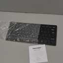 TECKNET 2.4G Wireless Keyboard  Mini Compact Keyboard with Media Hotkeys, 12Month Battery Life, Compatible with PC, Desktop, Laptop, Smart TV  Black