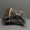 MYSKY HOME Boho Couch Cover Chocolate Sofa Covers with White Tassel Farmhouse Sofa Slipcover Simple Couch Protector for Dogs Chenille Sectional Couch Covers L Shaped Couch Cushion Covers, 91"x 134"