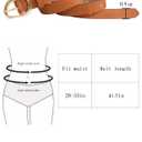 TOPACC 2 Pack Skinny Belts for Women Adjustable Thin Waist Belt with Gold Buckle for Dresses Pants Jeans Business Casual