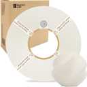Bamboo Lab 1.75MM PLA Matte Filament High Speed Printing with RFID 1KG +/- 0.03mm Eco Friendly 3D Printer Filament for Bambu Lab P1P/P1S/X1C/X1/A1/A1 Mini (Without Spool) (Bone White 11103)