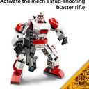 LEGO Star Wars Clone Shock Trooper Mech Building Toy for Boys & Girls - Poseable Star Wars Figure W/Pretend Play Blaster & Stud Shooter for Kids & Fans, Ages 6+ - Gift Idea for Birthdays - 75448
