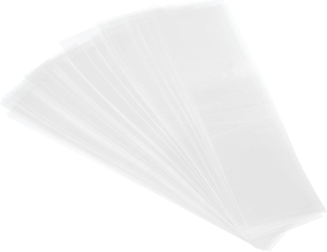 PATIKIL 140x35mm PVC Perforated Shrink Bands, 500Pcs Heat Shrink Wrap for Bottles, Jars, Cans and Tins Fits Cap Diameter 3.39 to 3.46", Clear
