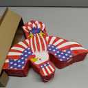 Hicarer Patriotic Piata with Red White Blue Piata Stick Blindfold and Pentagram for Adult Memorial Day 4th of July Independence Day Patriotic Party Decorations Supplies(Eagle)