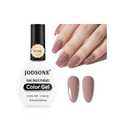 10 x JODSONE 16.5ml Dark Flesh color Soak Off Gel Nail Polish Professional U V Cured Nail Lacquer for Salon Quality Manicures at Home Long Lasting Chip Resistant Nail Art Polish