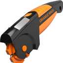 Orange Ninja 7-in-1 Garden Tool & Knife Sharpener  Sharpens Axe, Hatchet, Machete, Pruner & Shears  One Tool for All Your Outdoor Blades  Gift for Gardeners