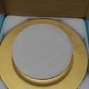 MAONAME Gold Charger Plates Set of 6, 13-Inch Round Plate Chargers for Dinner Plate, Plastic Table Chargers for Wedding Decor, Party