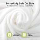 6-Pack Baby Washcloths Soft Absorbent Viscose from Bamboo Washcloths for Face, Body, Baby Towels for Newborn, Kids, Toddlers, Infant, Gentle on Sensitive Skin, 10x10 Reusable Face Towels (Sunshine)
