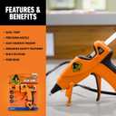 Gorilla Mini Hot Glue Gun Kit (Pack of 1 Mini Hot Glue Gun and 75 Sticks) - Dual Temp, Precision Nozzle, and Easy Squeeze Trigger