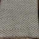 DEXI Hallway Runner Rug 3.3x6.7, Woven Braided Farmhouse Runner Carpet Indoor, Absorbent Thin Long Entryway Runners for Kitchen, Laundry Room, Patio Entrance, Brown