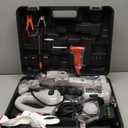 Trihelper Electric Car Jack Kit 12V Trailer Floor Jack Stands Set 3 Ton Vehicle Scissor Car Lift for Tire Change and Road Emergency with Impact Wrench