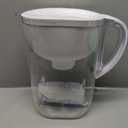 Brita Large Water Filter Pitcher for Tap and Drinking Water, Includes 1 Standard Filter, BPA-Free, Lasts Two Months, 10-Cup Capacity, Bright White